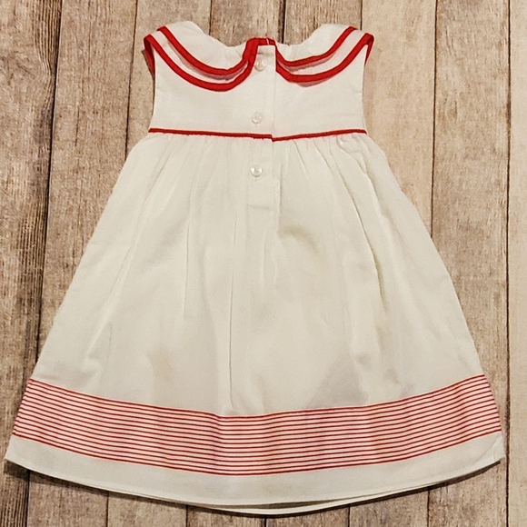 Janie & Jack Watermelon Love Ruffle Collar Ribbon Dress Baby Girls 0-3M NWT - Picture 2 of 7